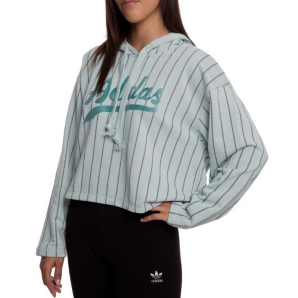 Adidas Cropped Hooded Sweatshirt